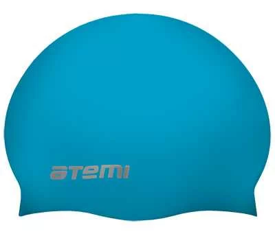 Реальное фото Шапочка для плавания Atemi SC303 Jr силикон голубая от магазина СпортСЕ