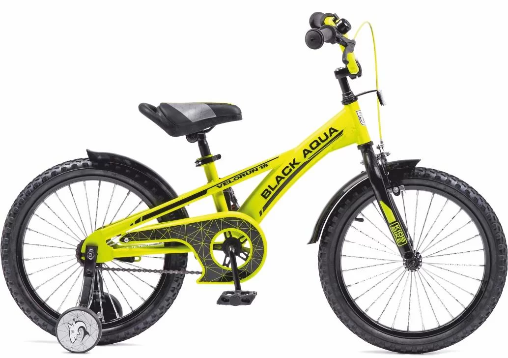 Реальное фото Велосипед Black Aqua Velorun 18" 1s лимонный KG1819 от магазина СпортСЕ