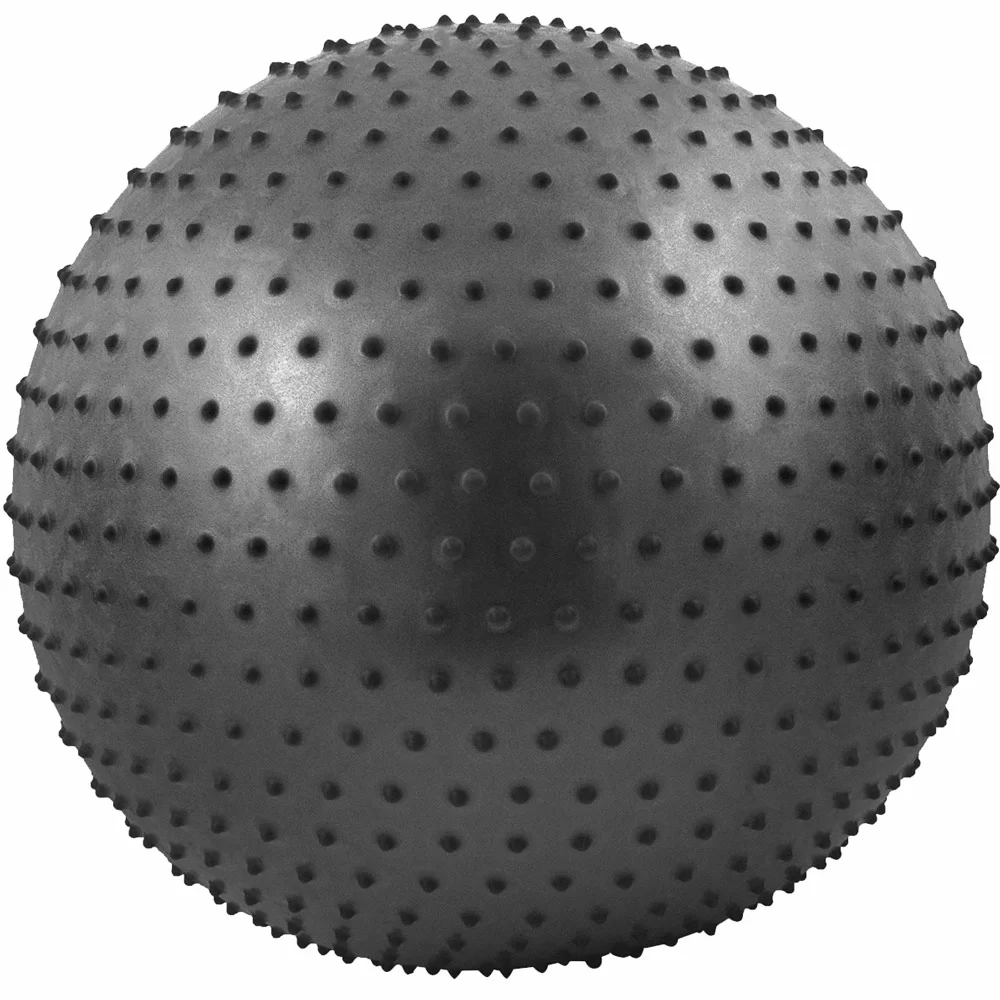 Реальное фото Мяч массажный 65 см FBM-65-8 Anti-Burst черный 10018852 от магазина СпортСЕ