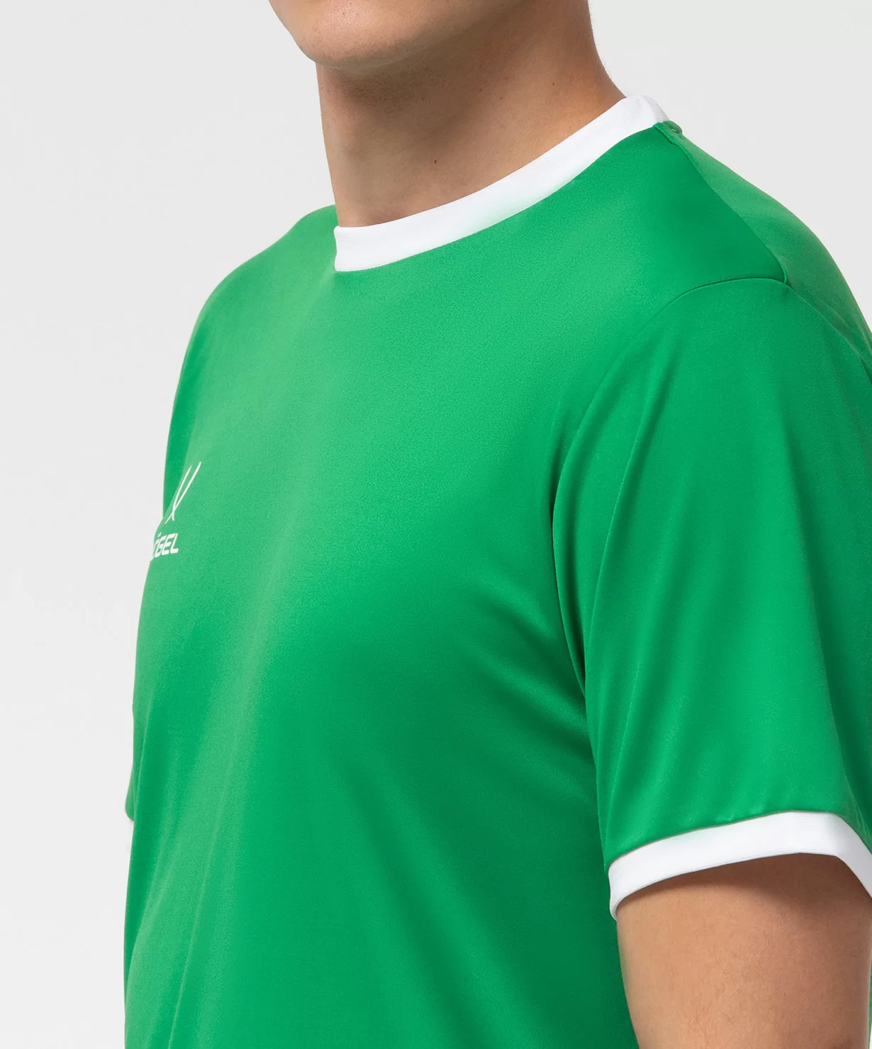 Реальное фото Футболка футбольная CAMP Origin, зеленый/белый от магазина СпортСЕ