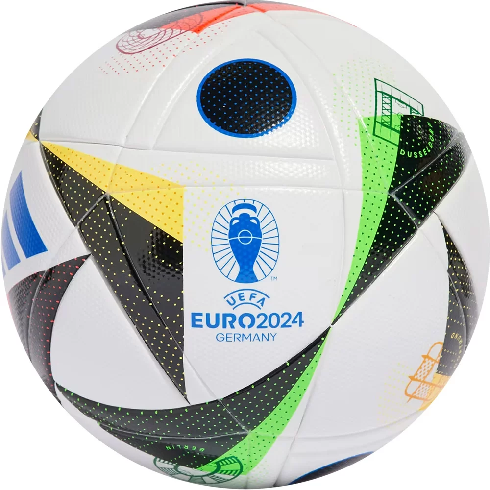 Реальное фото Мяч футбольный  Adidas Euro`24 Fussballliebe LGE Box IN9369 р.5, FIFA Quality, 14пан,термосш,мульт. от магазина СпортСЕ