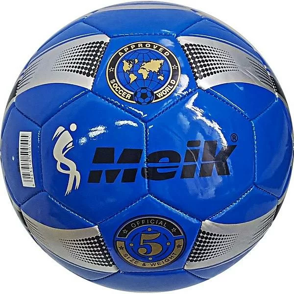 Реальное фото Мяч футбольный C33392-4 Meik-054 TPU+PVC 3.2 410-450 гр. синий 10017128 от магазина СпортСЕ