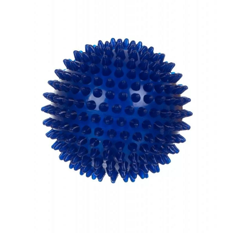 Реальное фото Мяч массажный ёжик 6.5 см синий от магазина СпортСЕ