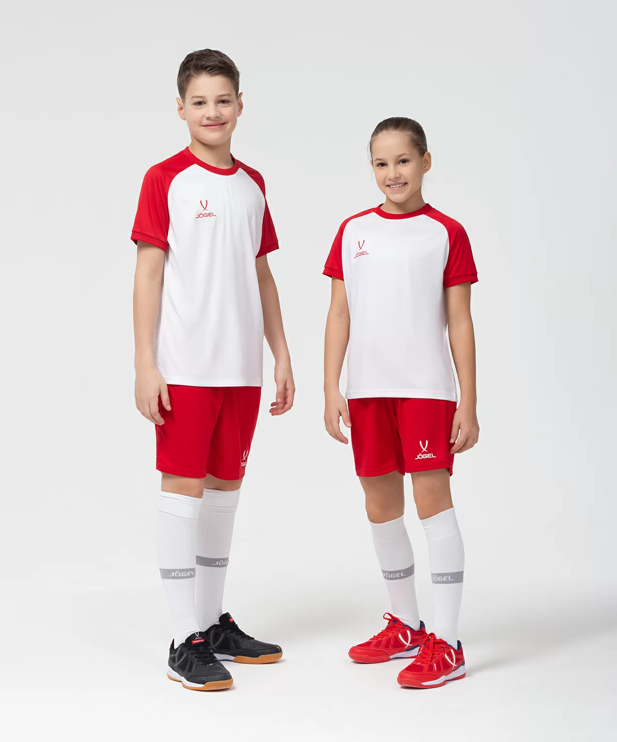 Реальное фото Футболка игровая CAMP Reglan Jersey, белый/красный, детский от магазина СпортСЕ