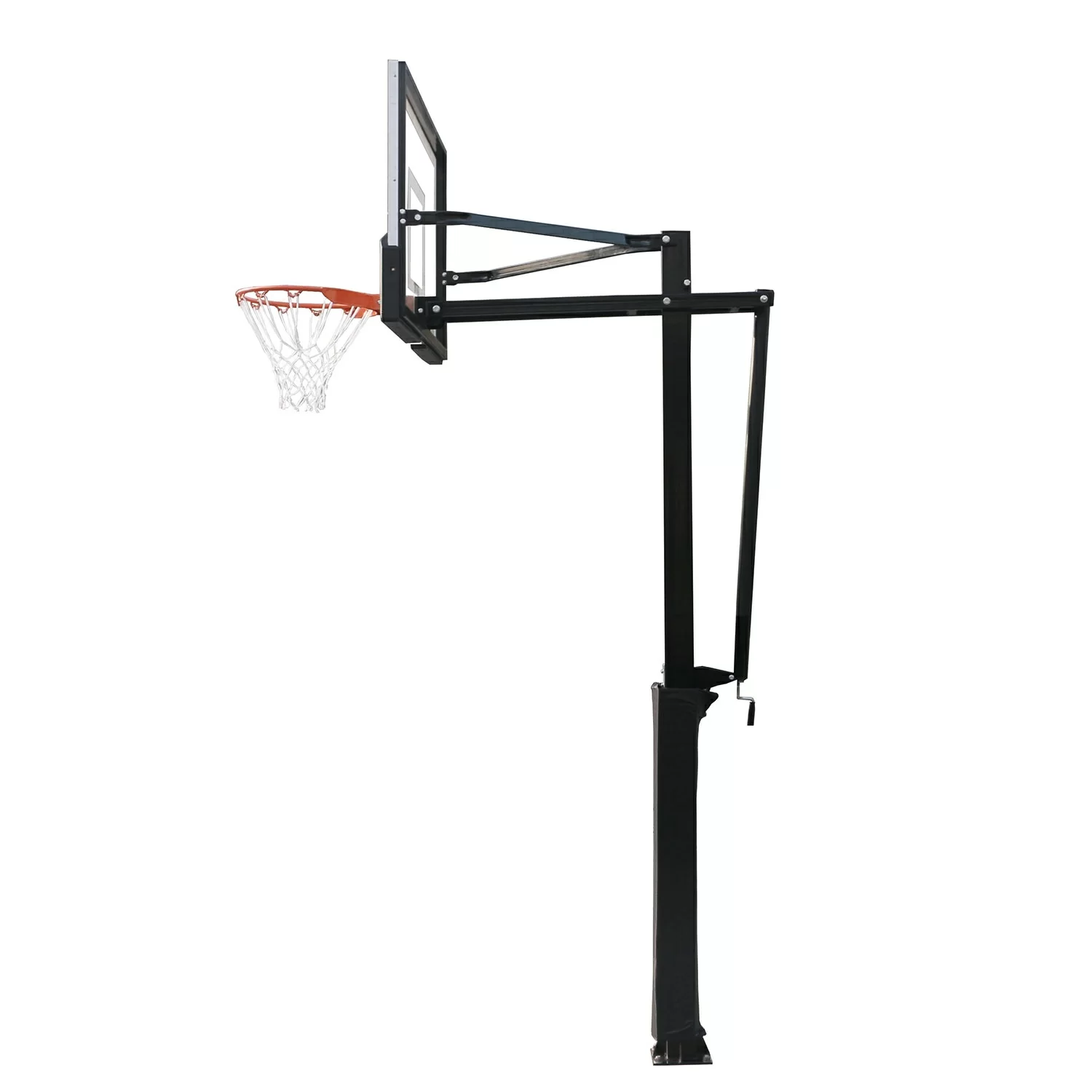 Реальное фото Баскетбольная стационарная стойка DFC ING54U 136х80см (четыре короба) от магазина СпортСЕ