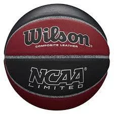 Реальное фото Мяч баскетбольный Wilson NCAA Limited №7 композит бордово-черный WTB06589XB07 от магазина СпортСЕ
