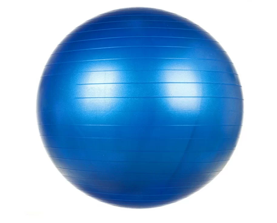 Реальное фото Фитбол 65 см MadGame Yoga ball blue от магазина СпортСЕ