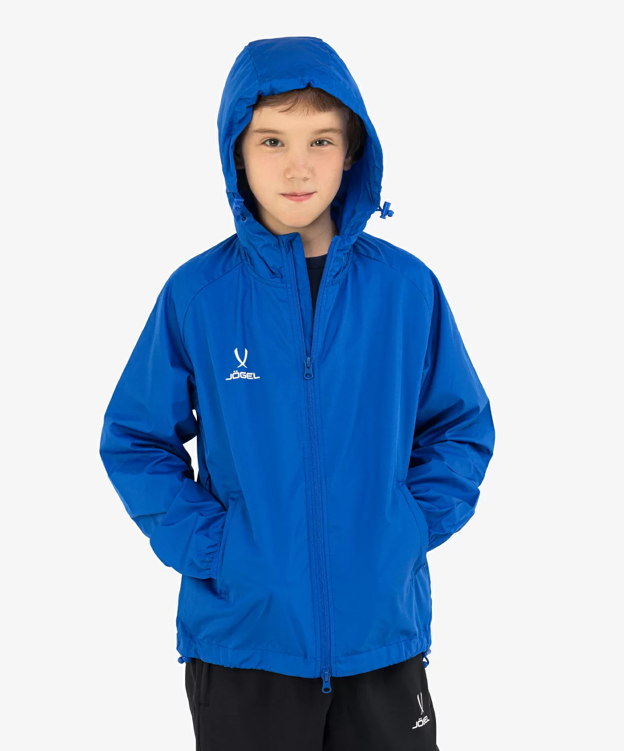 Реальное фото Куртка ветрозащитная CAMP Rain Jacket, синий, детский от магазина СпортСЕ