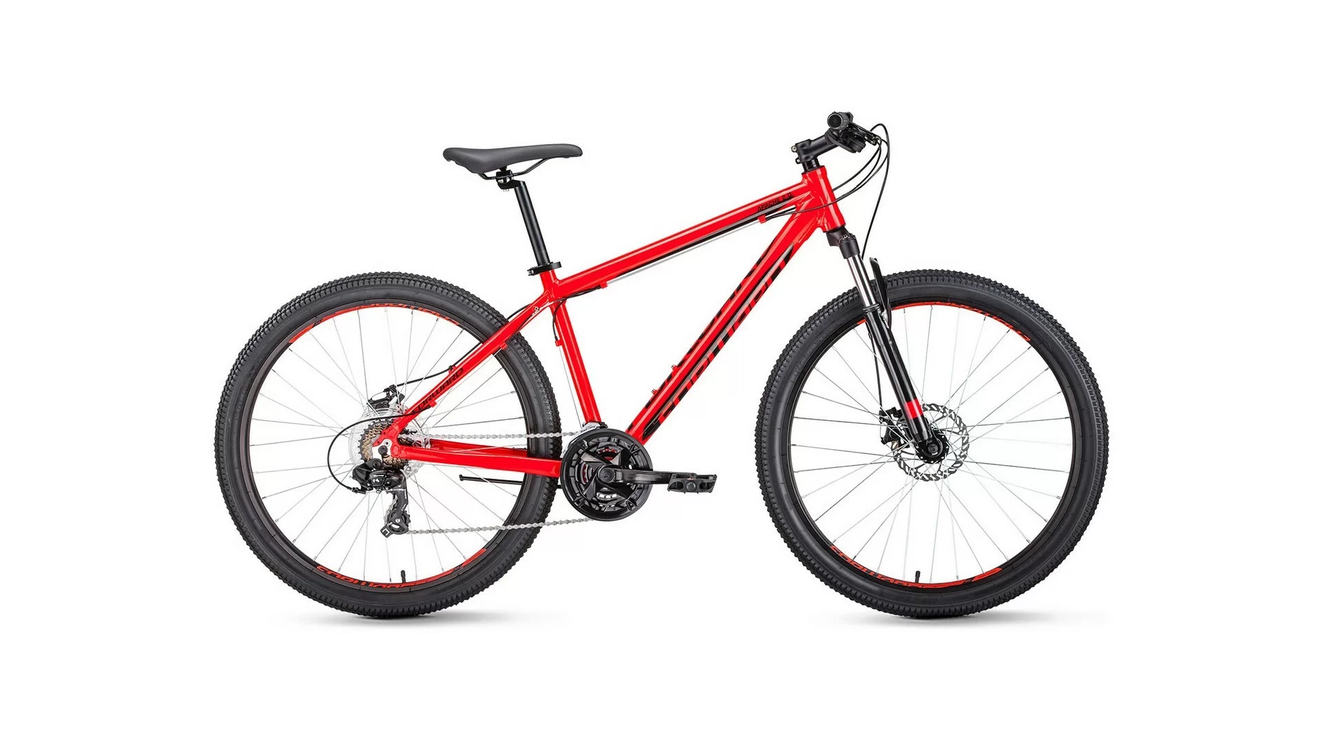 Реальное фото Велосипед Forward Apache 29 2.0 disc (21ск) (2020) серый/красный от магазина СпортСЕ