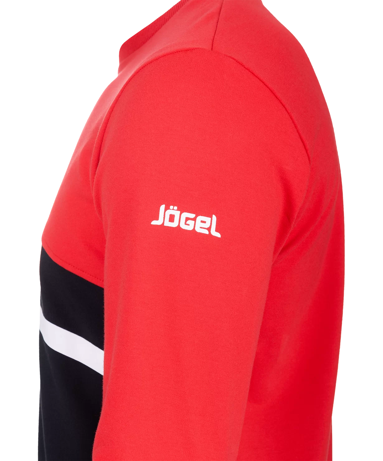 Реальное фото Тренировочный костюм JCS-4201-621, хлопок, черный/красный/белый от магазина СпортСЕ