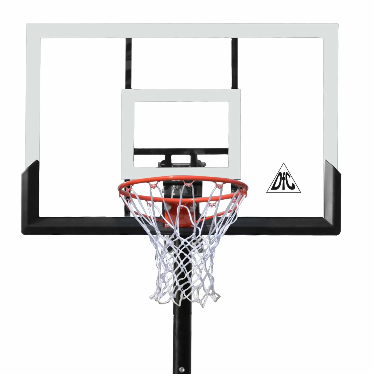 Реальное фото Баскетбольная мобильная стойка DFC STAND48P 120x80cm поликарбонат от магазина СпортСЕ