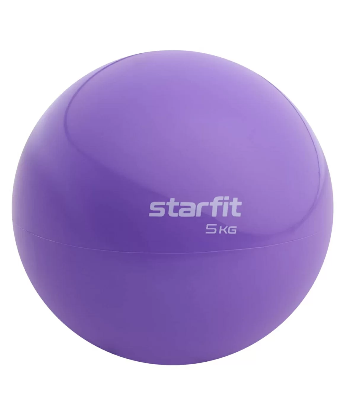 Реальное фото Медбол 5 кг StarFit GB-703 фиолетовый пастель УТ-00018932 от магазина СпортСЕ