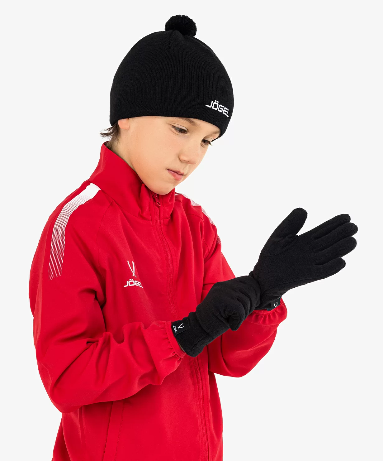 Реальное фото Перчатки зимние ESSENTIAL Fleece Gloves, черный от магазина СпортСЕ