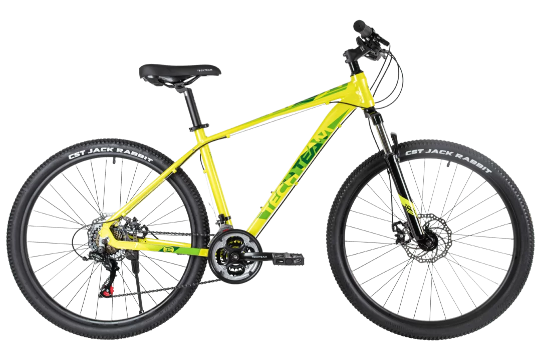 Реальное фото Велосипед TechTeam Neon 27.5" желтый (алюминий) от магазина СпортСЕ