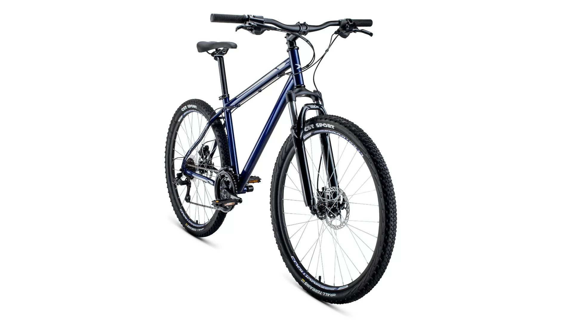 Реальное фото Велосипед Forward Sporting 27,5 3.0 disc (2020) темно-синий/серый от магазина СпортСЕ