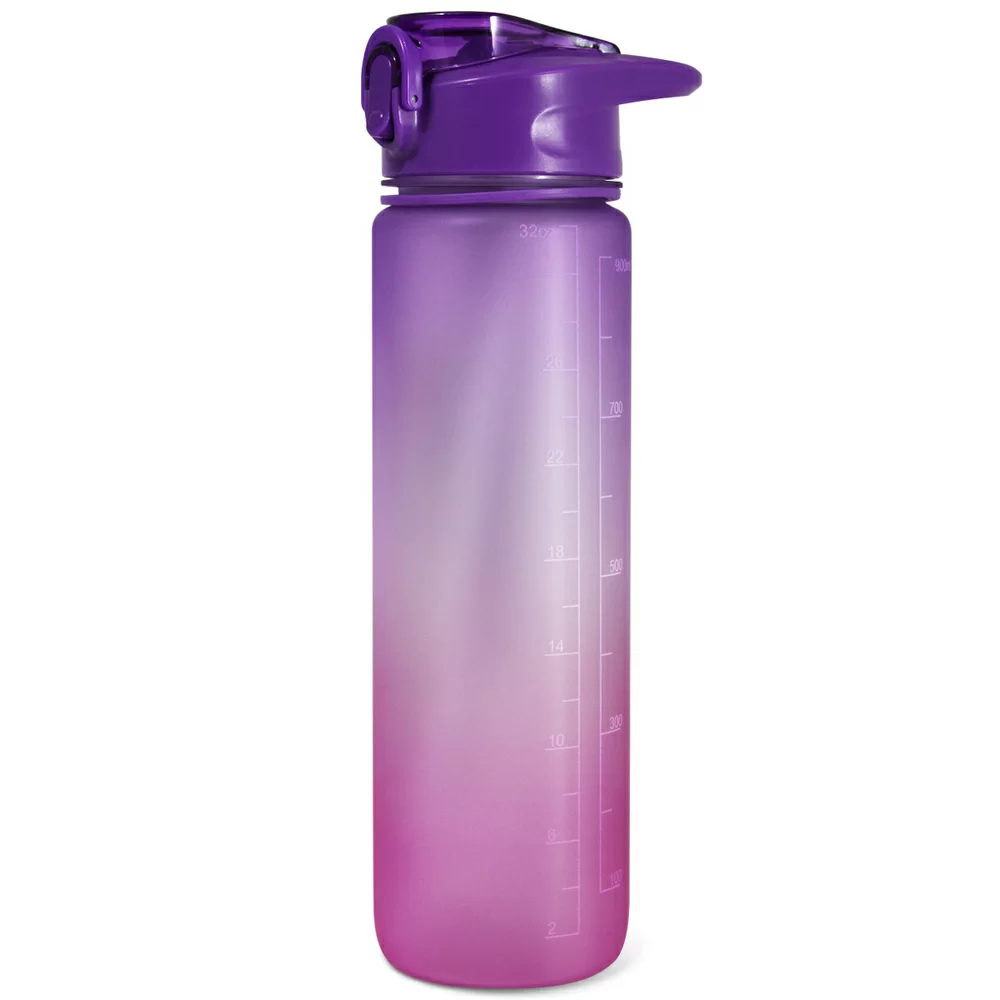 Реальное фото Бутылка для воды Be First 900 мл ТРИТАН фиолетовая матовая SN2035-violet-frost от магазина СпортСЕ