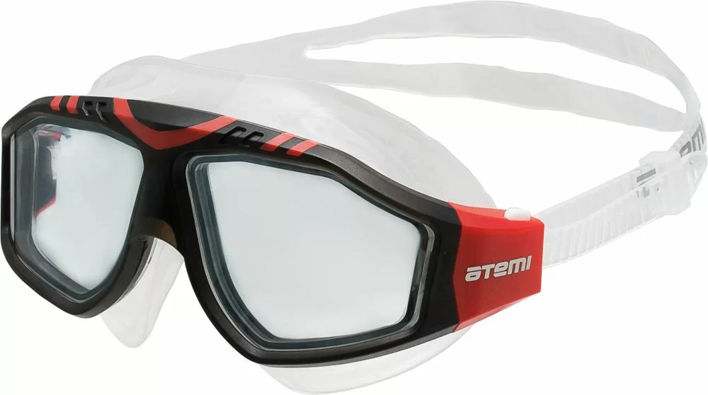 Реальное фото Очки для плавания Atemi Z502 силикон черно-красные от магазина СпортСЕ