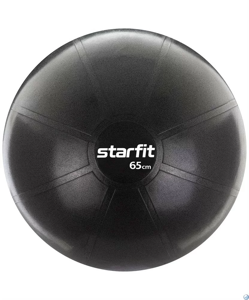 Реальное фото Фитбол 65 см StarFit Pro GB-107 1200 гр без насоса антивзрыв черный 16551 от магазина СпортСЕ