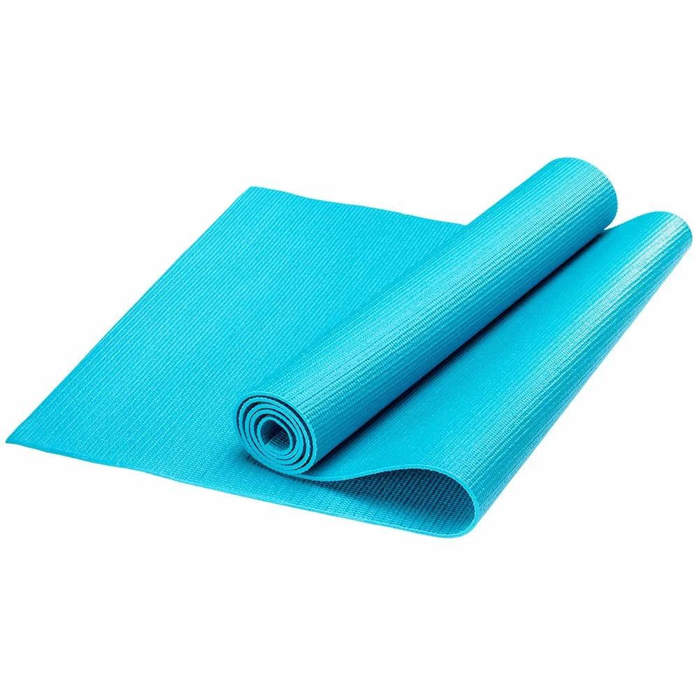 Реальное фото Коврик для йоги 173*61*1.0 см HKEM112-10-SKY PVC голубой 10019479 от магазина СпортСЕ