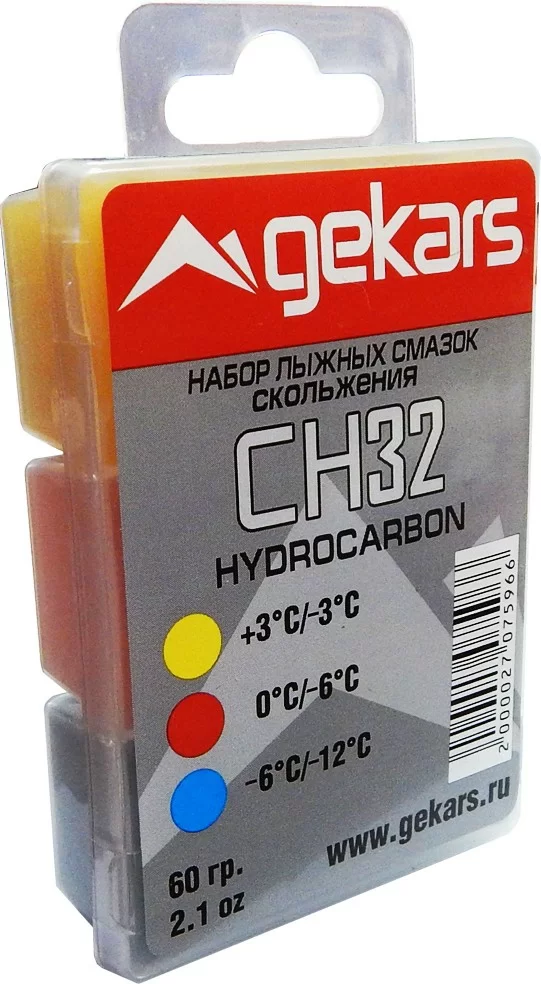 Реальное фото Набор парафинов Gekars Hydrocarbon CH32 (+3 -3С; 0 -6; -6 -12С) в пласт.коробке от магазина СпортСЕ