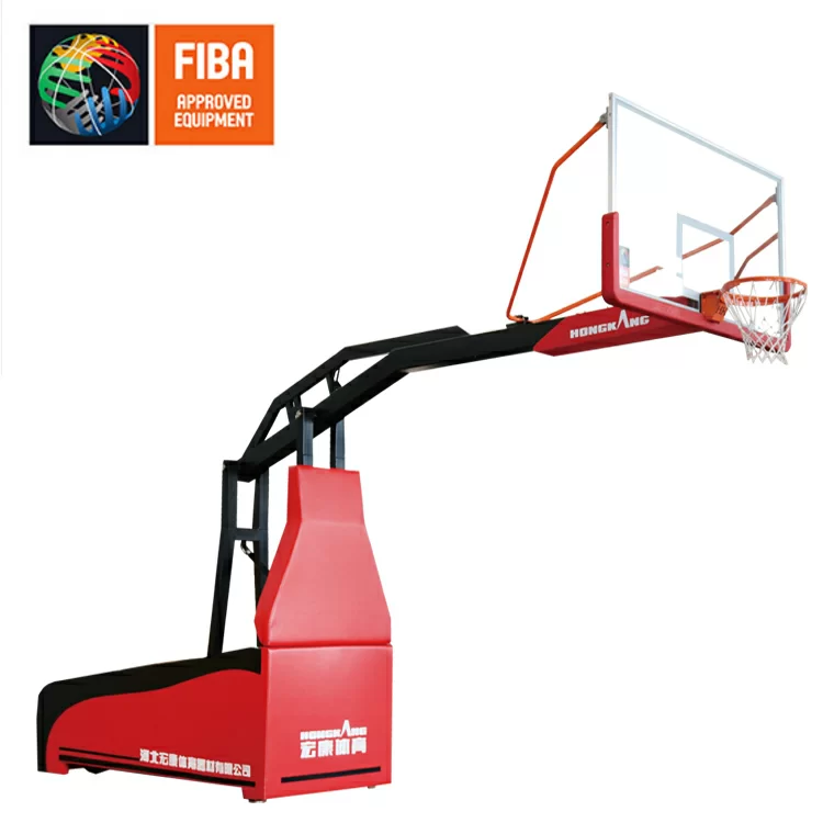 Реальное фото Стойка баскетбольная мобильная 1003. Сертификат FIBA-2024 от магазина СпортСЕ