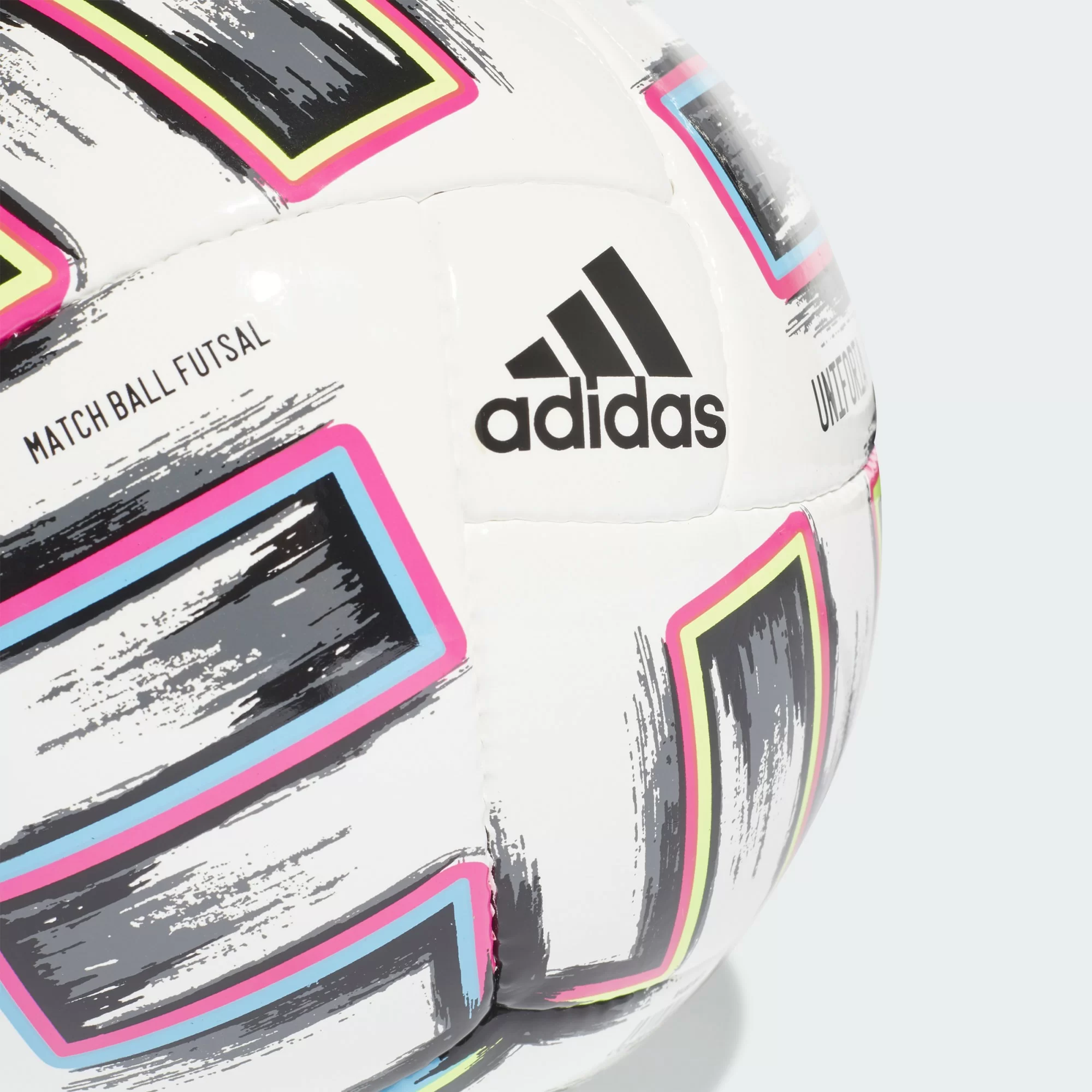 Реальное фото Мяч футзальный Adidas Euro`20 Uniforia Sala Pro FIFA Pro №4 18п ПУ,руч.сш, мультиколор FH7350 от магазина СпортСЕ