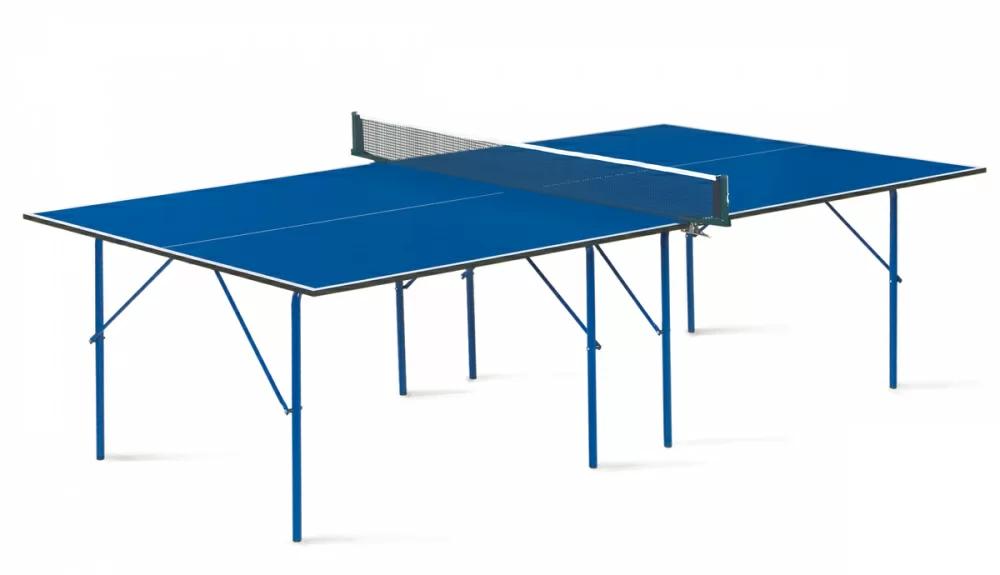 Реальное фото Теннисный стол Start Line Hobby-2 blue 6010 от магазина СпортСЕ
