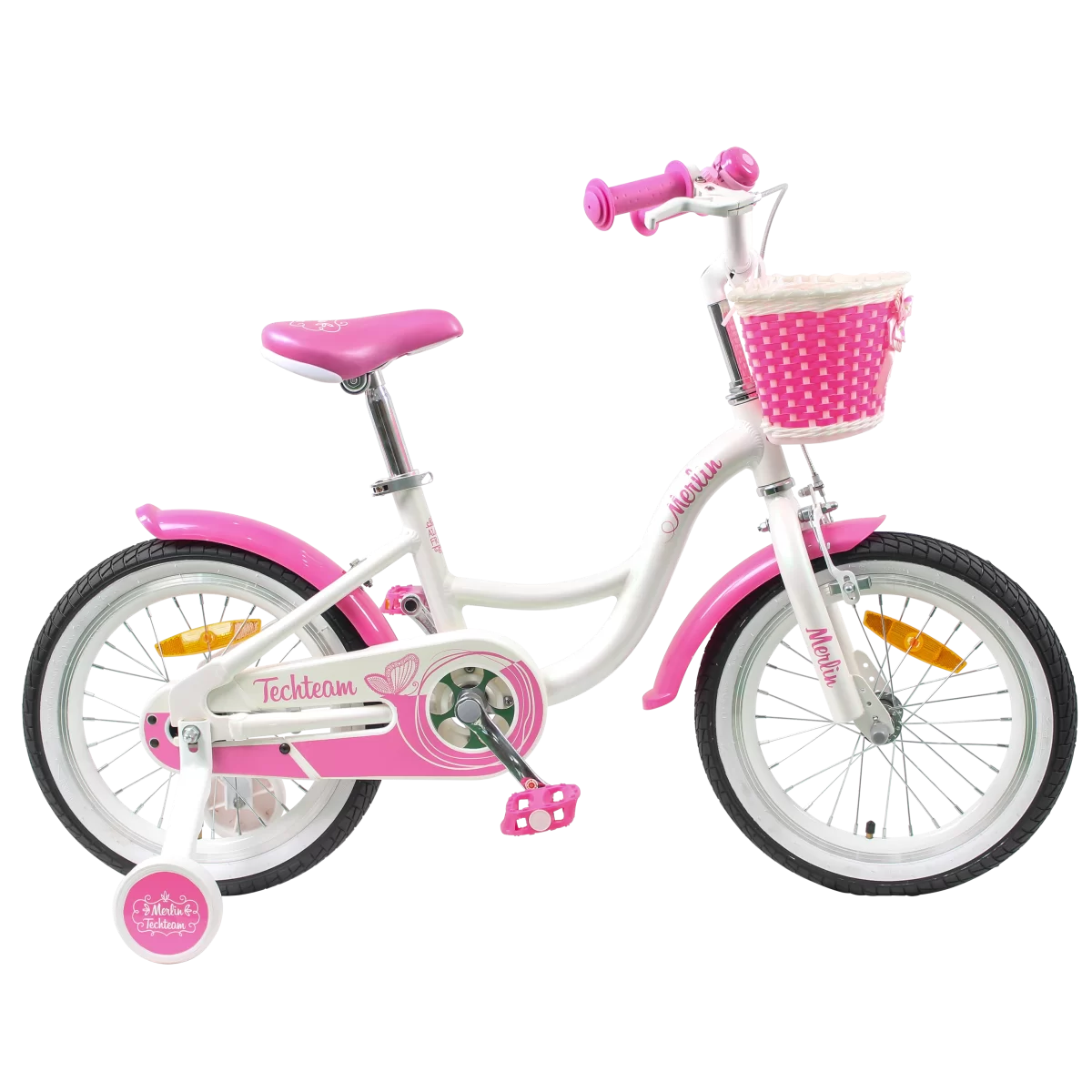 Реальное фото Велосипед TechTeam Merlin 20" white/pink от магазина СпортСЕ