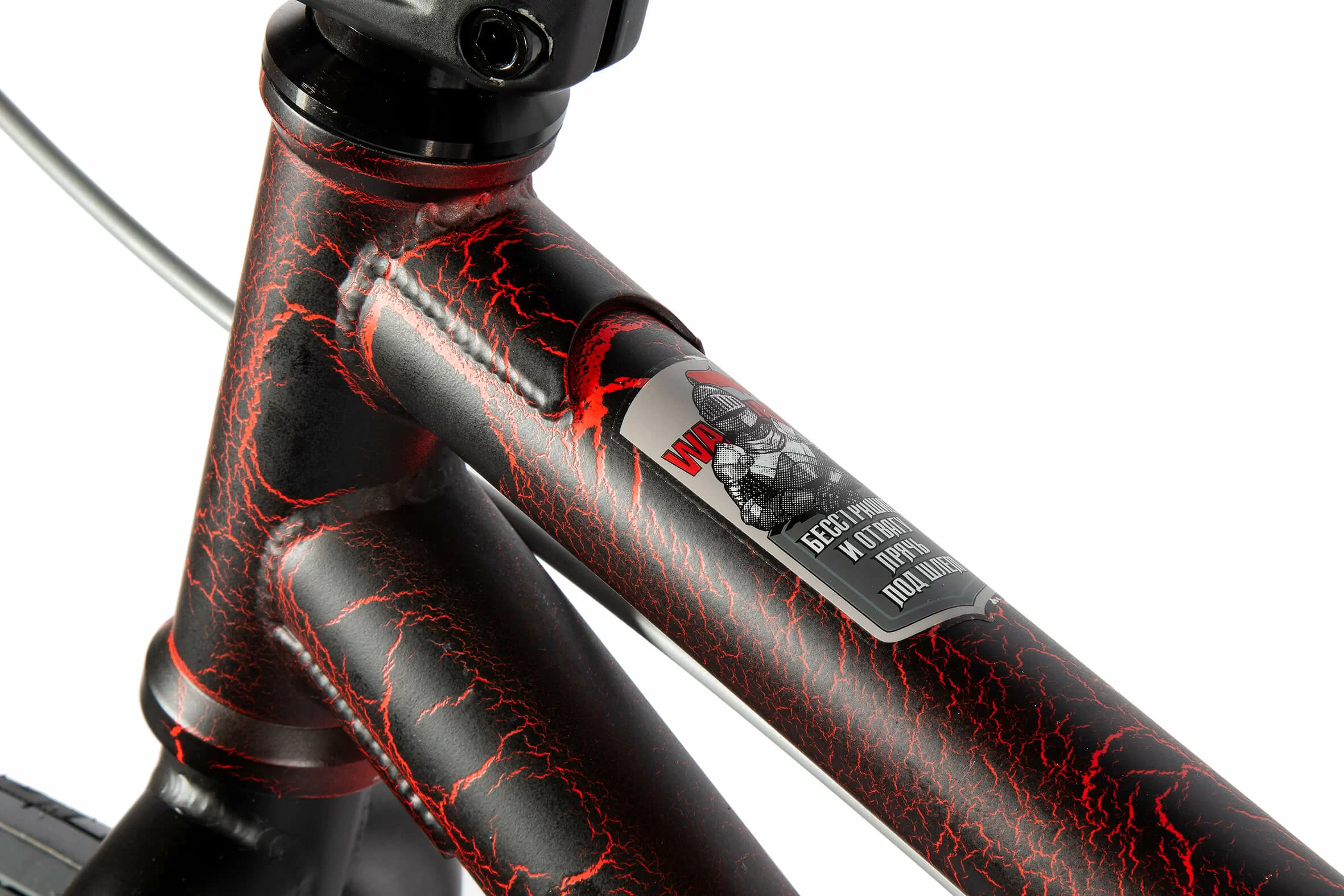 Реальное фото Велосипед BMX TechTeam Grasshoper 20" (2021) черно-красный от магазина СпортСЕ