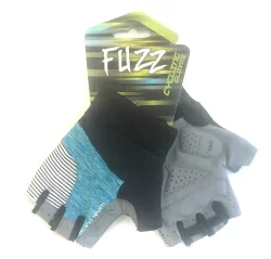 Перчатки Fuzz лайкра Racing Team D-Grip Gel р.XL черно-голубые  08-202315