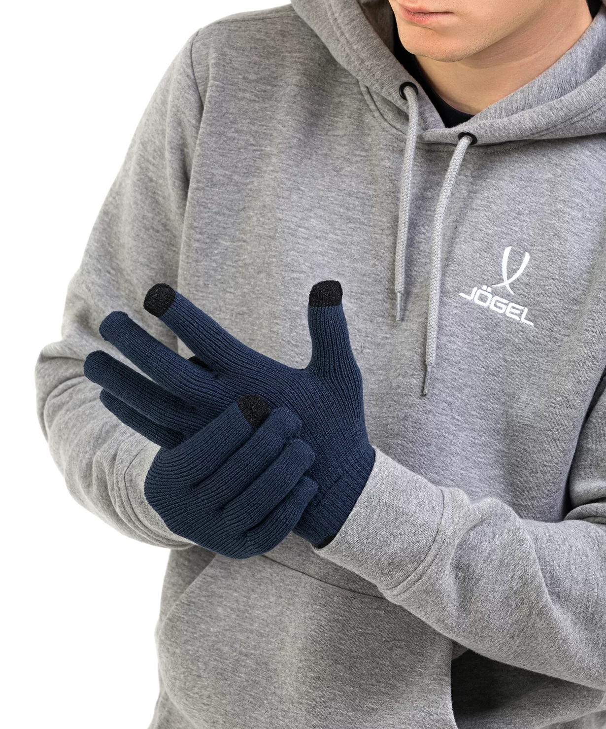 Реальное фото Перчатки зимние ESSENTIAL Touch Gloves, темно-синий от магазина СпортСЕ