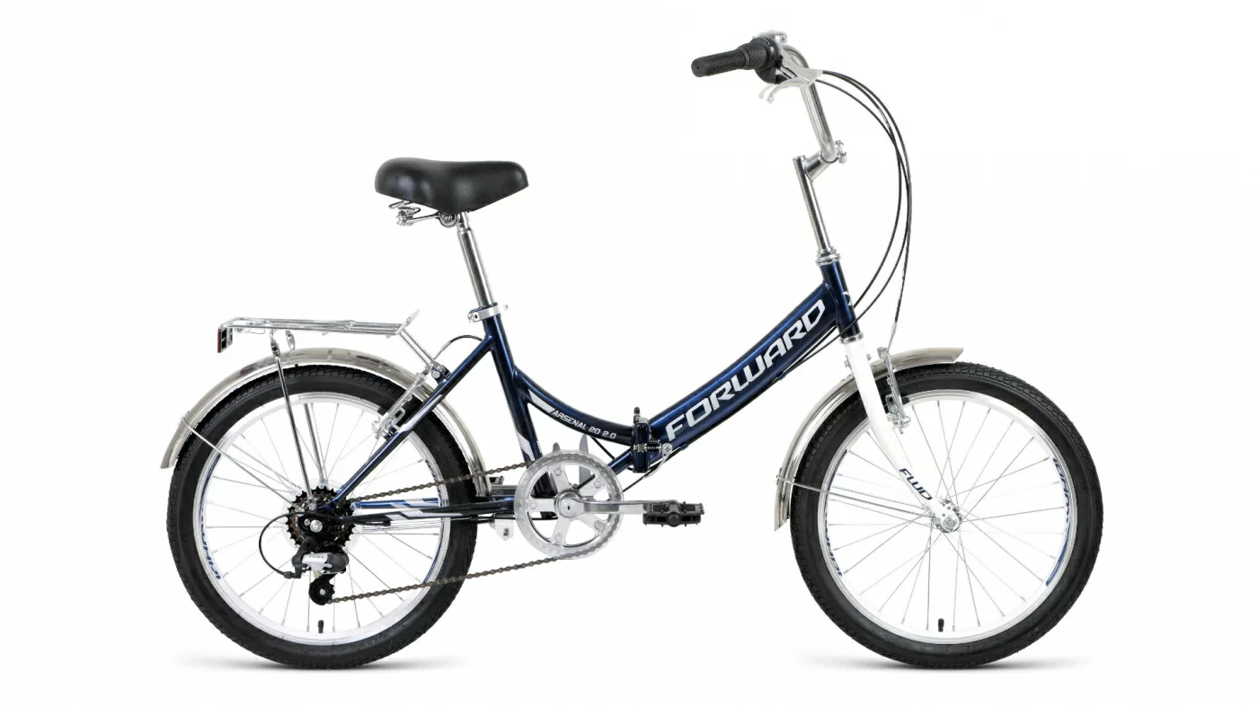 Реальное фото Велосипед Forward Arsenal 20 2.0 (2021) темно-синий/серый RBKW1YF06010 от магазина СпортСЕ