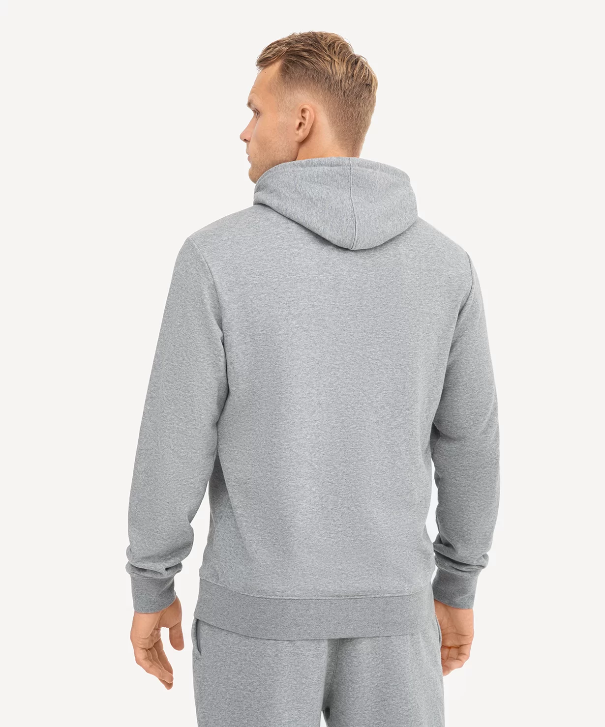 Реальное фото Худи ESSENTIAL Cotton Hoodie, серый от магазина СпортСЕ