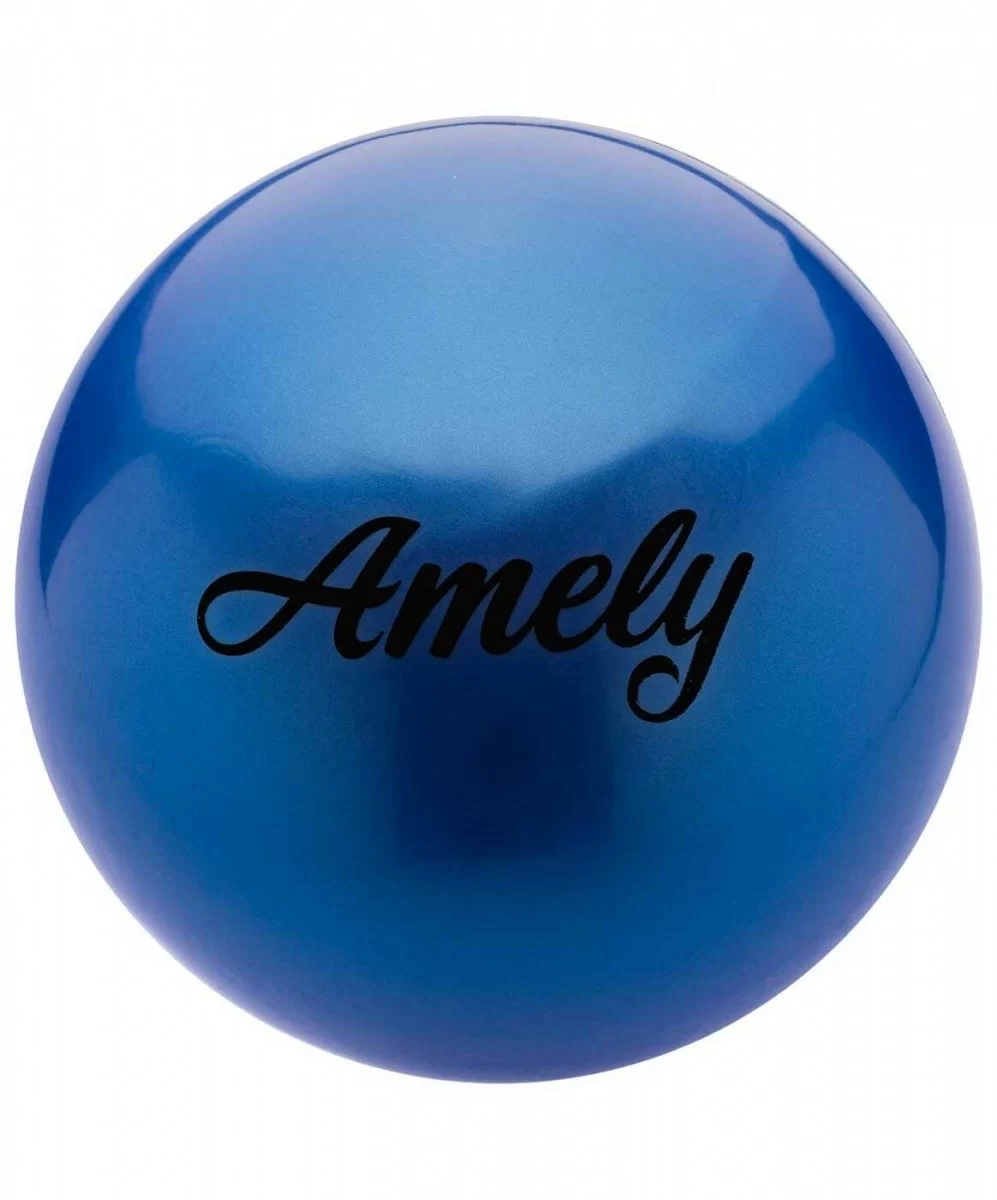 Реальное фото Мяч для художественной гимнастики 15 см Amely AGB-101 синий 12857 от магазина СпортСЕ