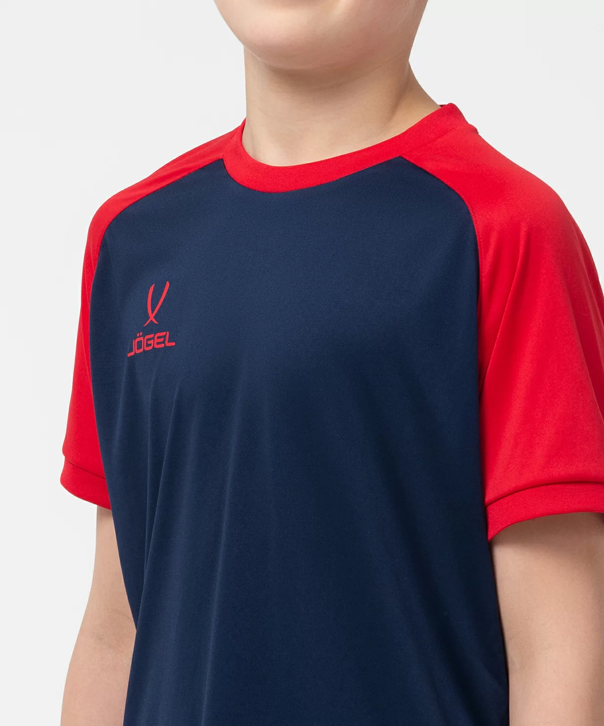 Реальное фото Футболка игровая CAMP Reglan Jersey, темно-синий/красный, детский от магазина СпортСЕ