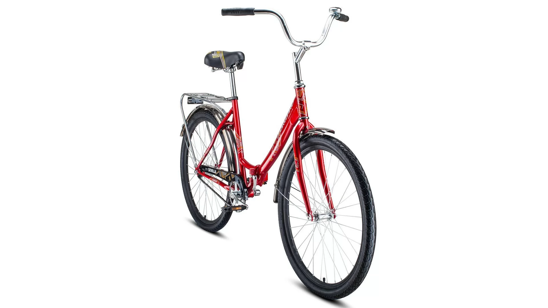 Реальное фото Велосипед Forward Sevilla 26 1.0 (2020) красный/белый RBKW0RN61007 от магазина СпортСЕ