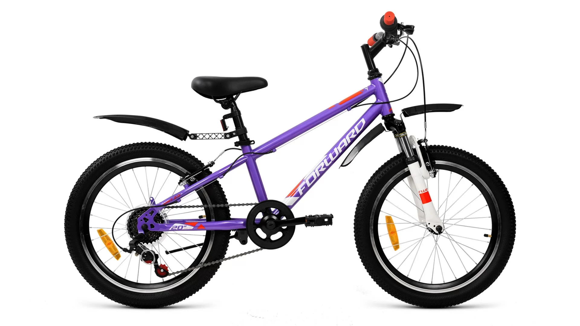Реальное фото Велосипед Forward Unit 2.0 (20" 6ск.) (2019) фиолетовый от магазина СпортСЕ