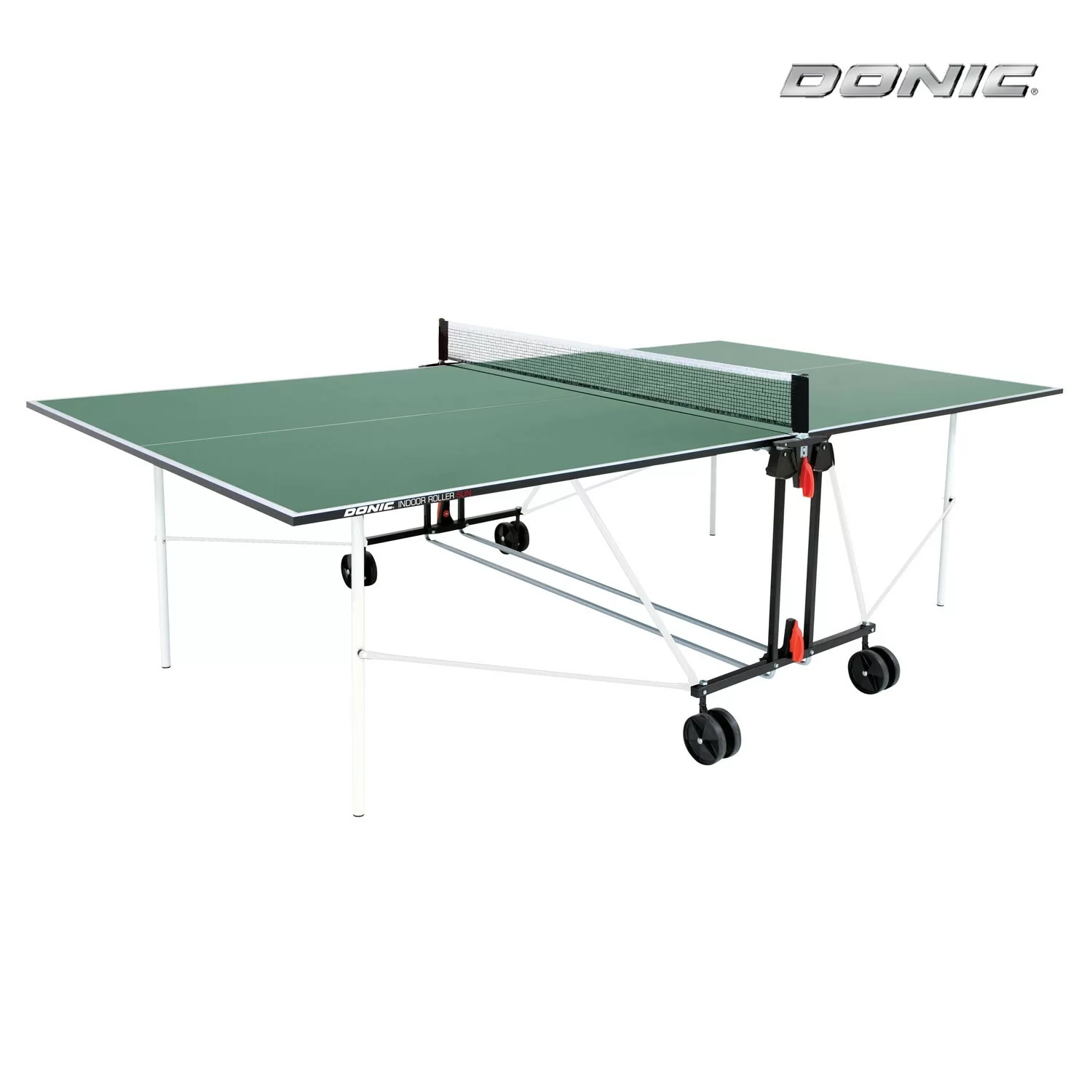 Реальное фото Теннисный стол DONIC INDOOR ROLLER SUN GREEN 16мм 230222-G от магазина СпортСЕ