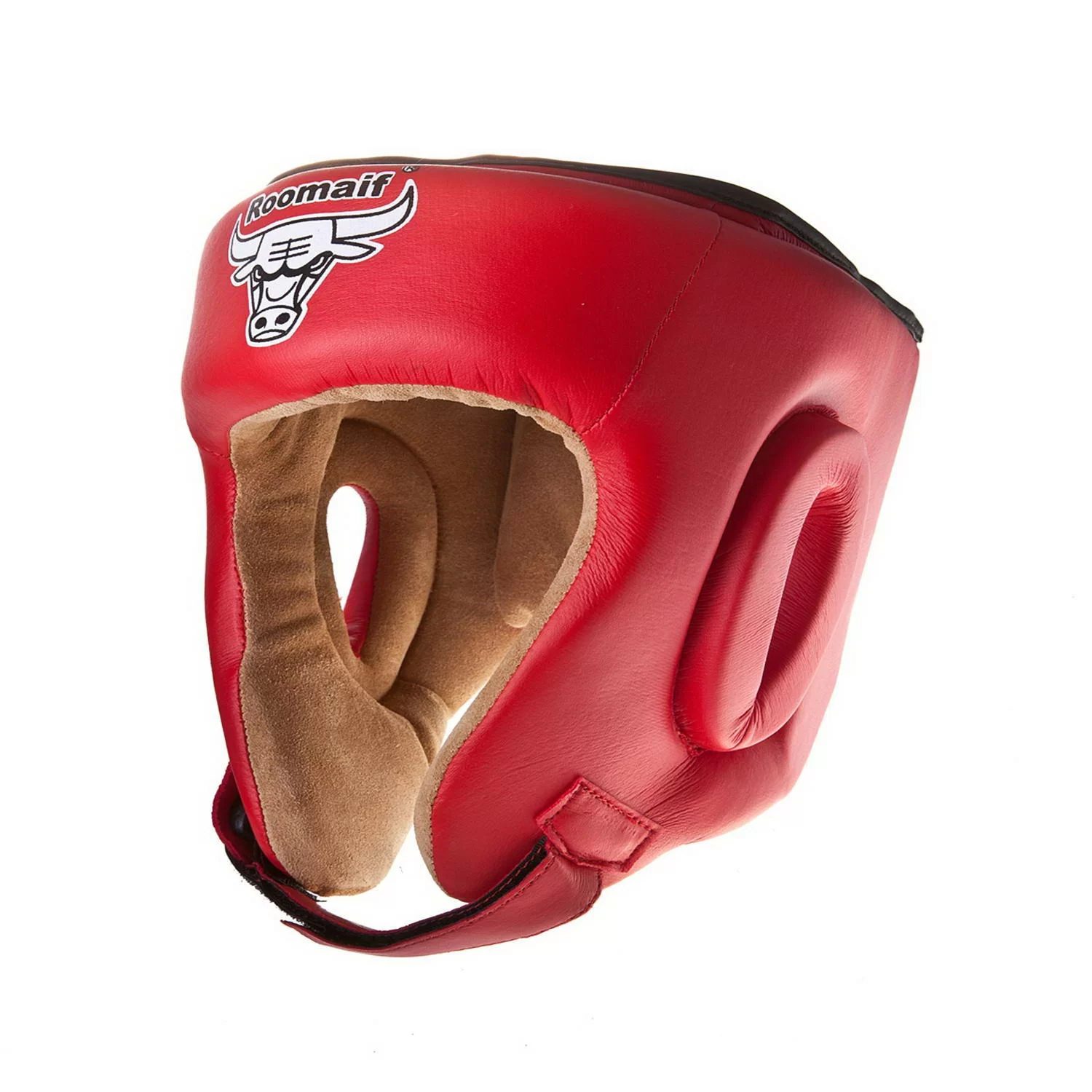 Реальное фото Шлем боксерский Roomaif RHG-146 PL защитный красный от магазина СпортСЕ