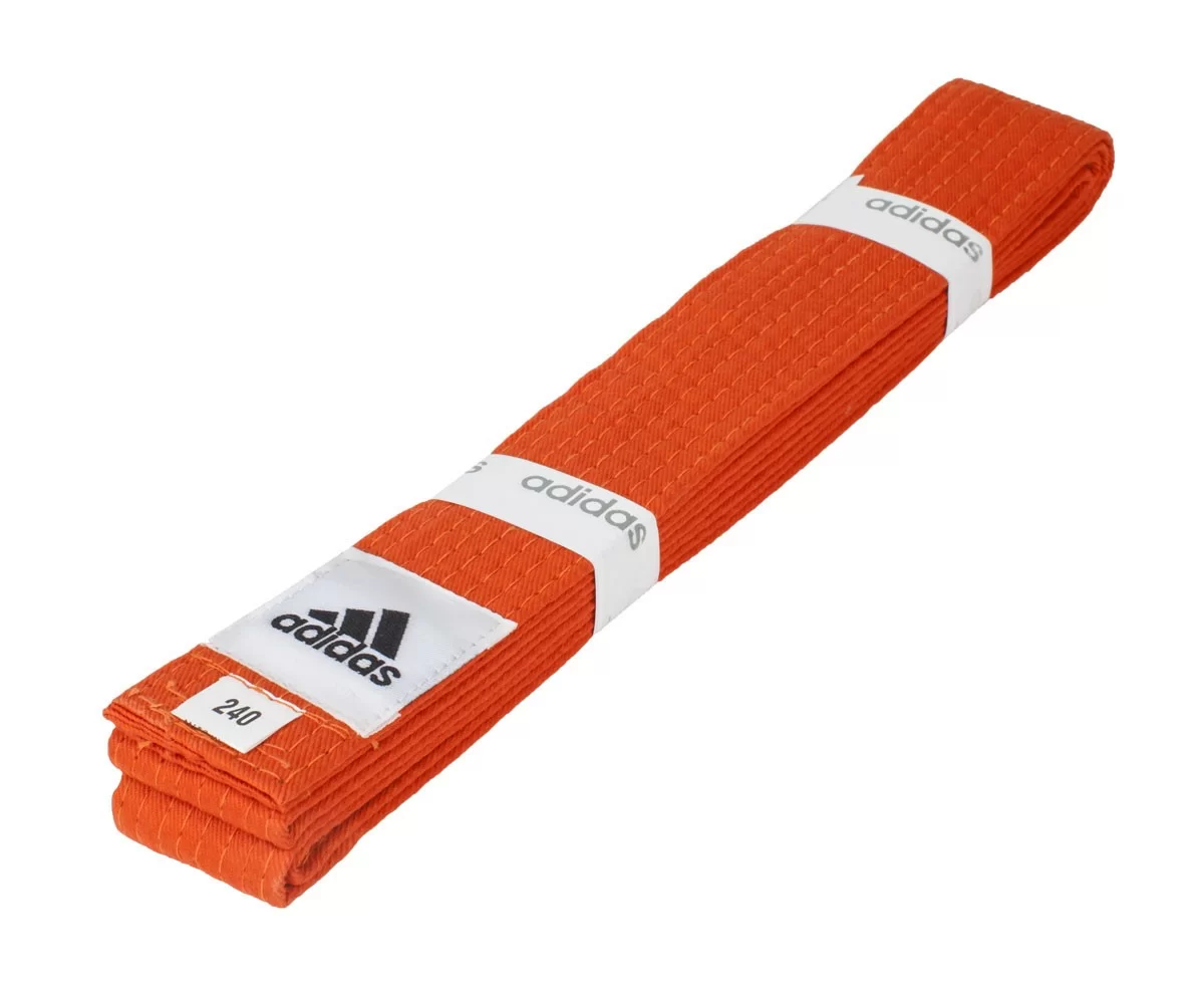 Реальное фото Пояс для единоборств 2.8 м Adidas Club оранжевый adiB220 от магазина СпортСЕ