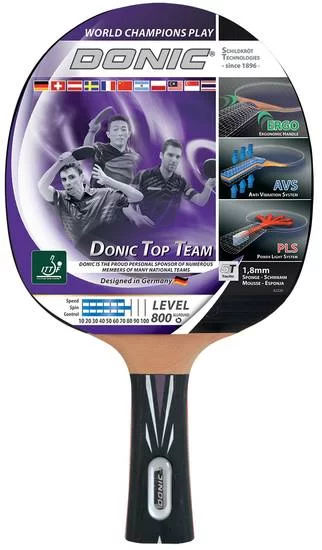 Реальное фото Ракетка для настольного тенниса Donic Top Team 800 УТ-00015336 от магазина СпортСЕ