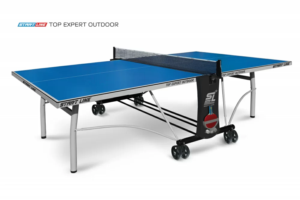 Реальное фото Теннисный стол Start Line Top Expert Outdoor blue от магазина СпортСЕ