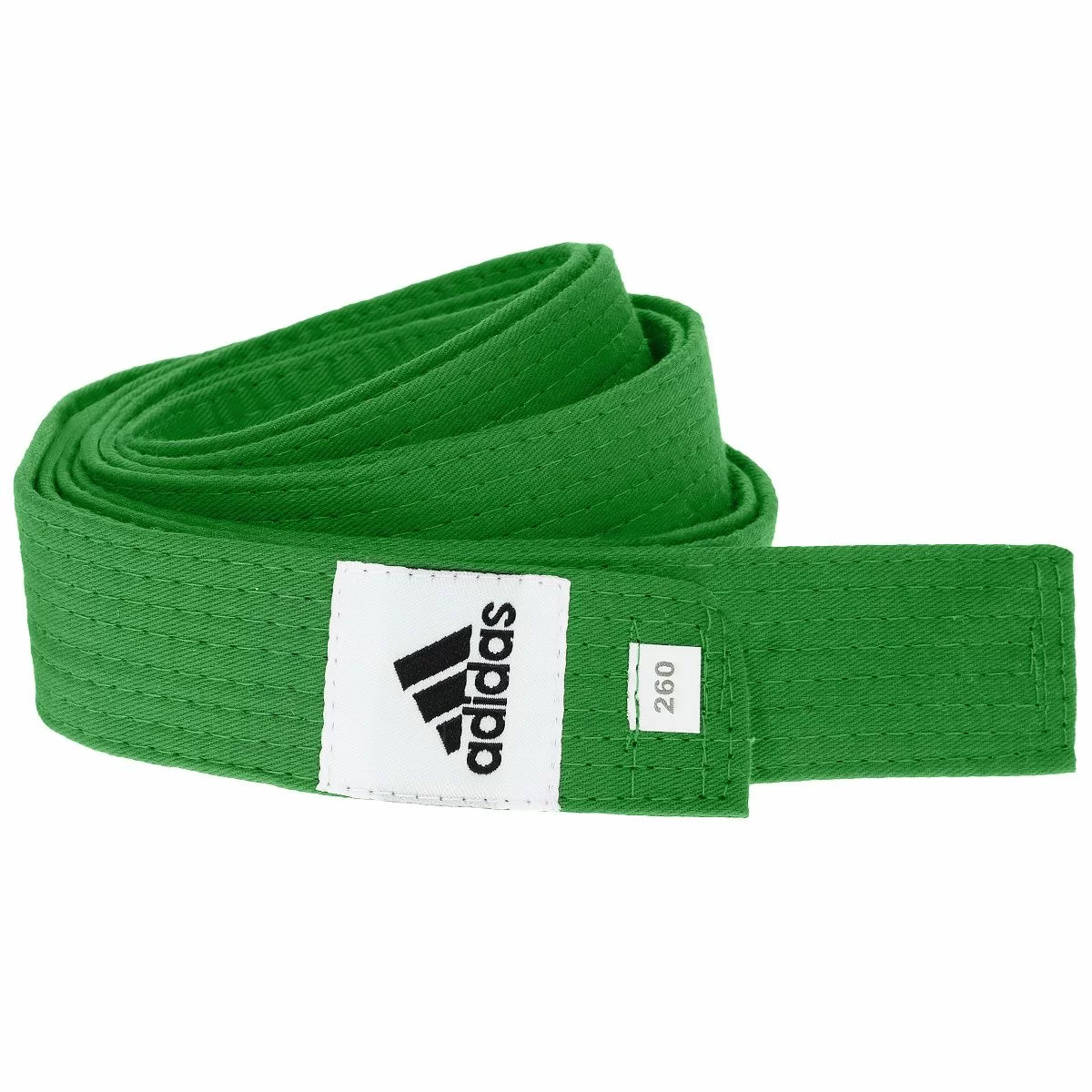 Реальное фото Пояс для единоборств 2.6 м Adidas Club зеленый adiB220 от магазина СпортСЕ