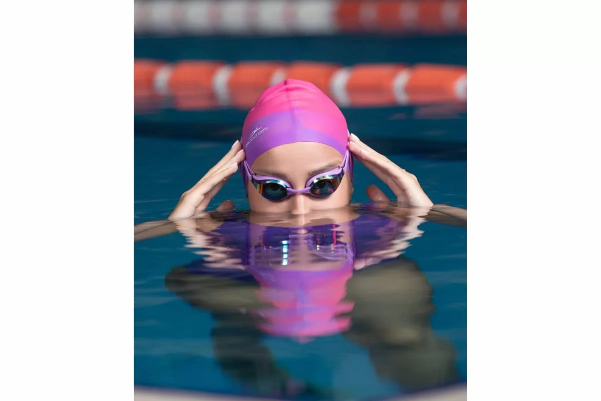 Реальное фото Шапочка для плавания 25Degrees 25D21011A Relast Pink/Purple, силикон УТ-00019585 от магазина СпортСЕ