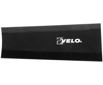 Реальное фото Защита от цепи на перо рамы VLF-001 Velo, на липучке, размер 260х100/80 мм, материал лайкра/неопрен, 200007 от магазина СпортСЕ
