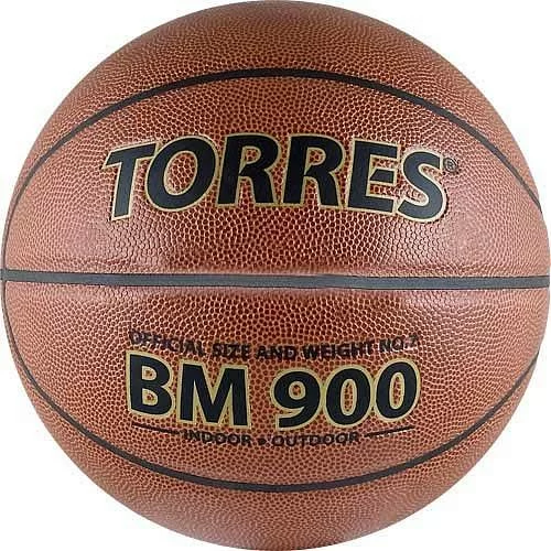 Реальное фото Мяч баскетбольный Torres BM900 №7 ПУ темно оранж-черный B32037 от магазина СпортСЕ