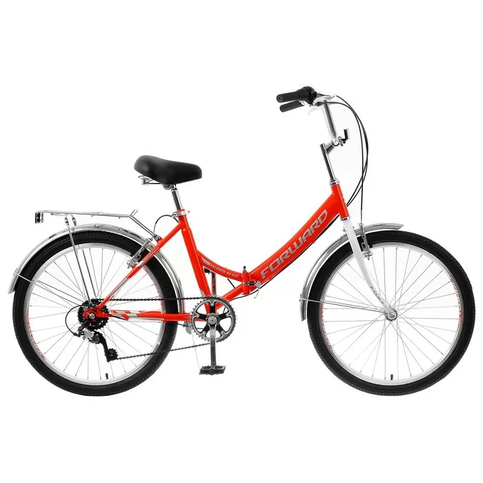 Реальное фото Велосипед Forward Valencia 24 2.0 (2020) красный/серый RBKW0YN46006 от магазина СпортСЕ