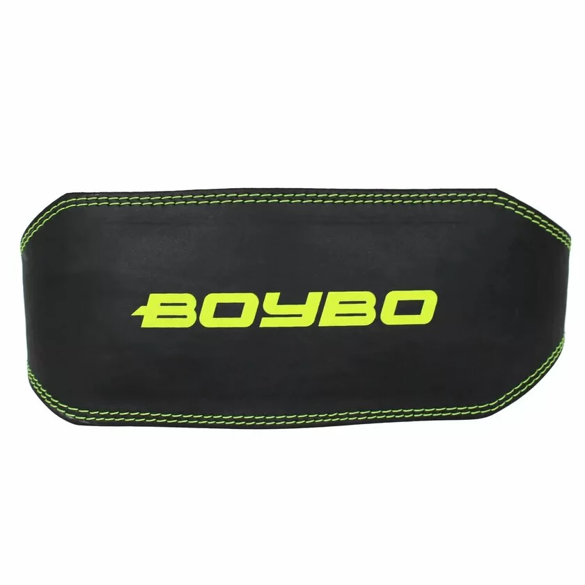 Реальное фото Пояс тяжелоатлетический BoyBo Premium кожа 15 см BBW-650 от магазина СпортСЕ
