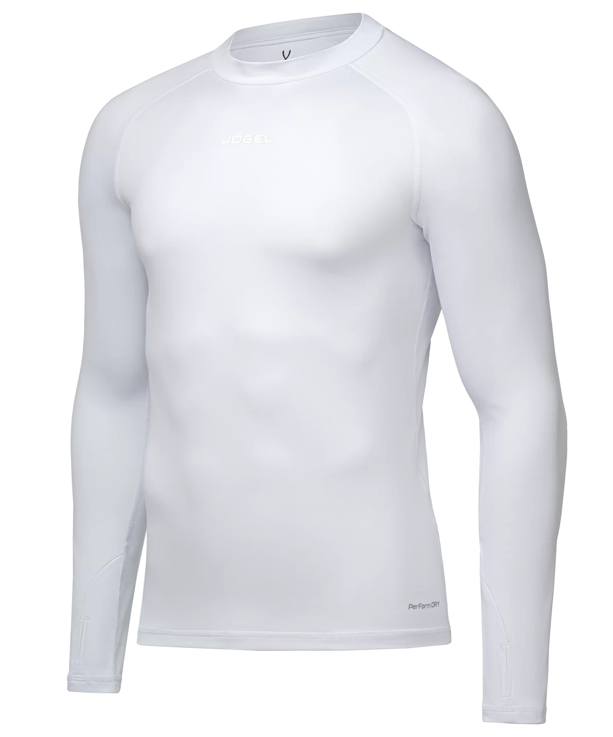 Реальное фото Джемпер компрессионный PerFormDRY Baselayer Warm Top, белый от магазина СпортСЕ