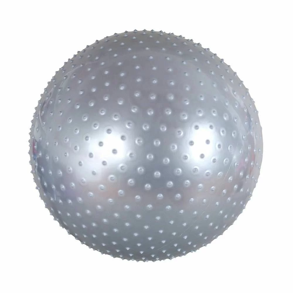 Реальное фото Мяч массажный 55 см (22") Body Form серебро BF-MB01 от магазина СпортСЕ